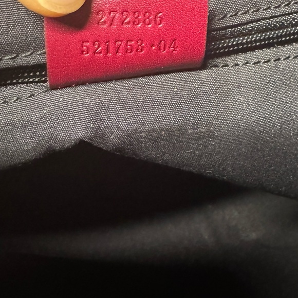 BRAND NEW RED BURGUNDY GUCCI HOBO HANDBAG PURSE LEATHER - Picture 7 of 9